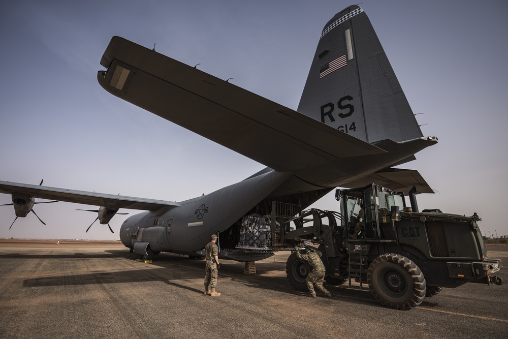 37th Airlift Squadron delivers Navy medical supplies to Ghana