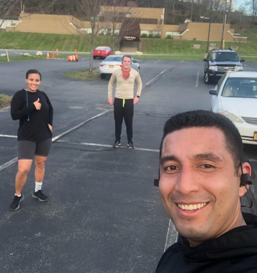 New York National Guard members run virtual 5 K