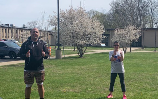 New York National Guard members run virtual 5 K