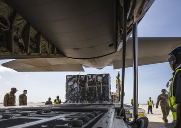 37th Airlift Squadron delivers Navy medical supplies to Ghana