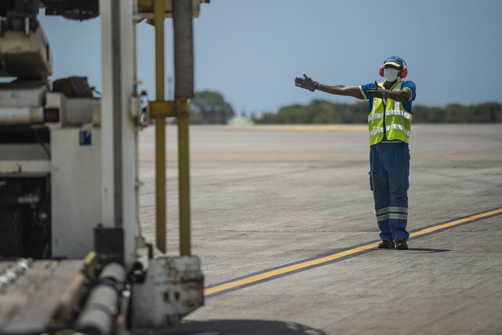 37th Airlift Squadron delivers Navy medical supplies to Ghana
