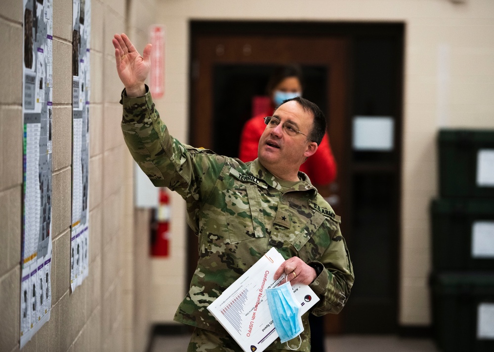 Secretary of the Army and Michigan Officials tour Taylor Armory