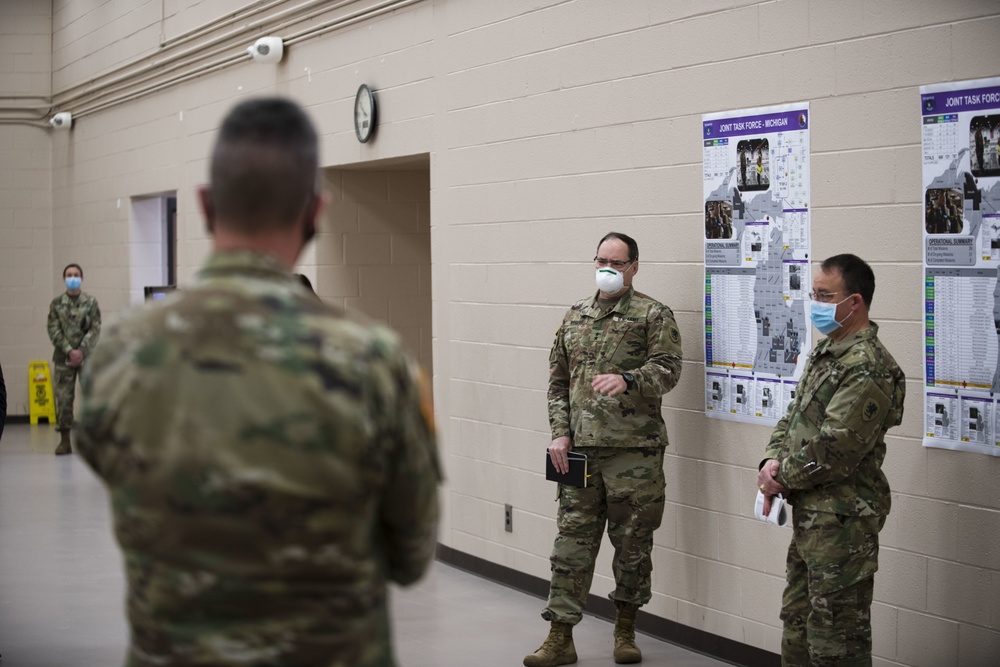 Secretary of the Army and Michigan Officials tour Taylor Armory