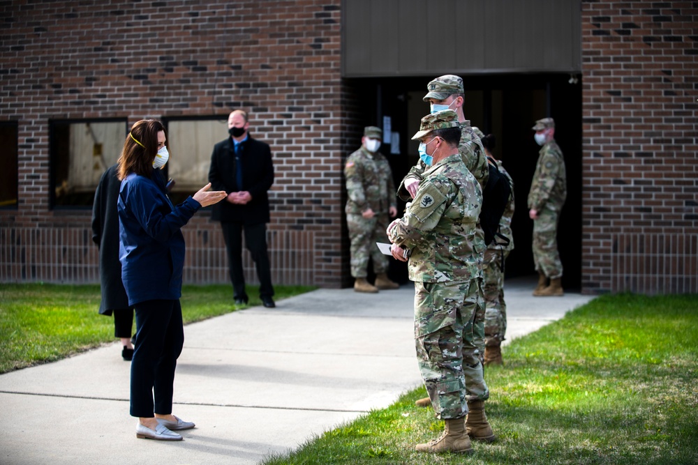Secretary of the Army tours Taylor Armory with Michigan state, federal leaders