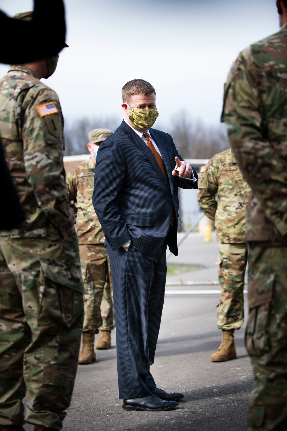 Secretary of the Army tours Taylor Armory with Michigan state, federal leaders