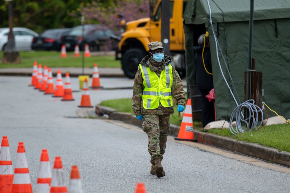 MDNG Establishes New COVID-19 Testing Site at Lake Clifton Park