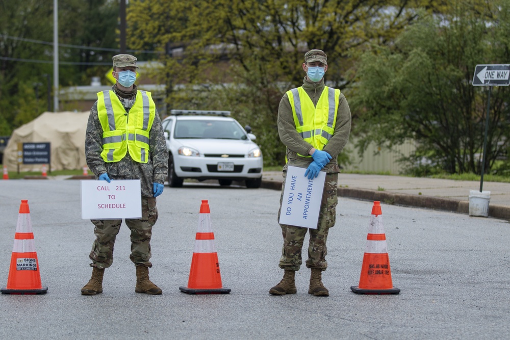 MDNG Establishes New COVID-19 Testing Site at Lake Clifton Park