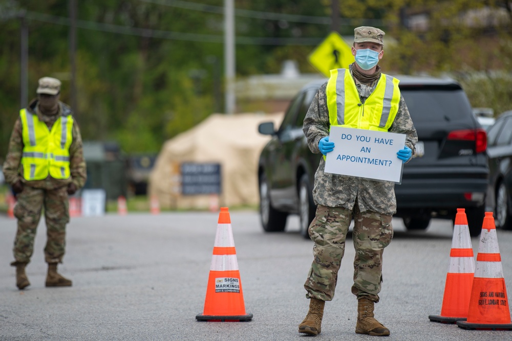 MDNG Establishes New COVID-19 Testing Site at Lake Clifton Park