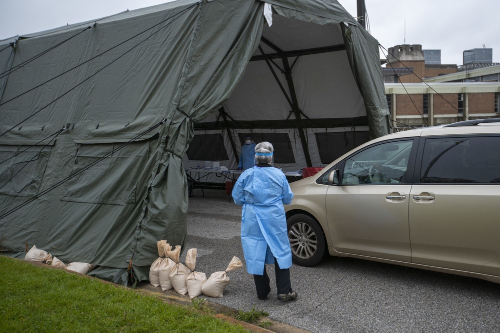 MDNG Establishes New COVID-19 Testing Site at Lake Clifton Park