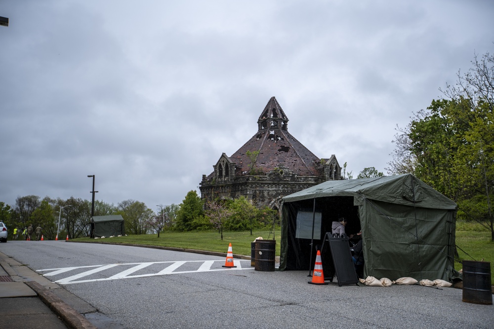 MDNG Establishes New COVID-19 Testing Site at Lake Clifton Park