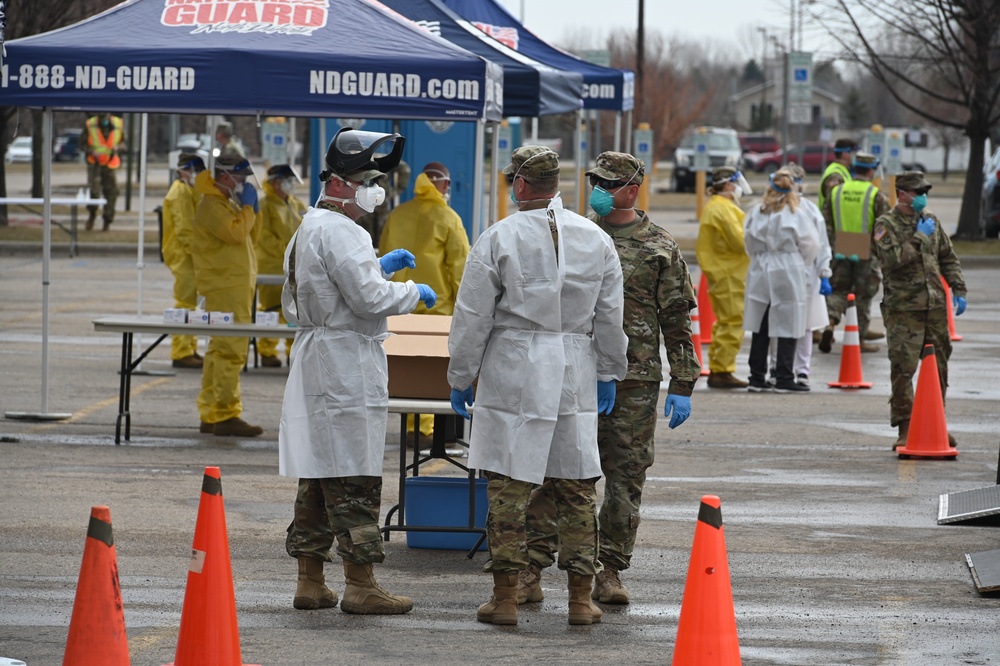 N.D. National Guard is helping state conduct voluntary COVID-19 testing