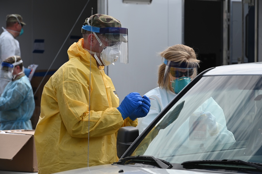 N.D. National Guard is helping state conduct voluntary COVID-19 testing