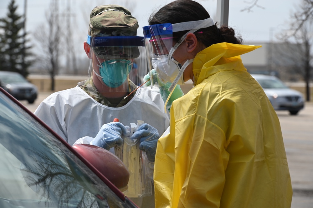 N.D. National Guard is helping state conduct voluntary COVID-19 testing