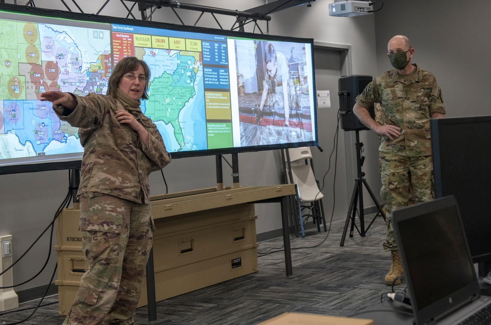 Air Combat Commander visits Task Force-Southeast