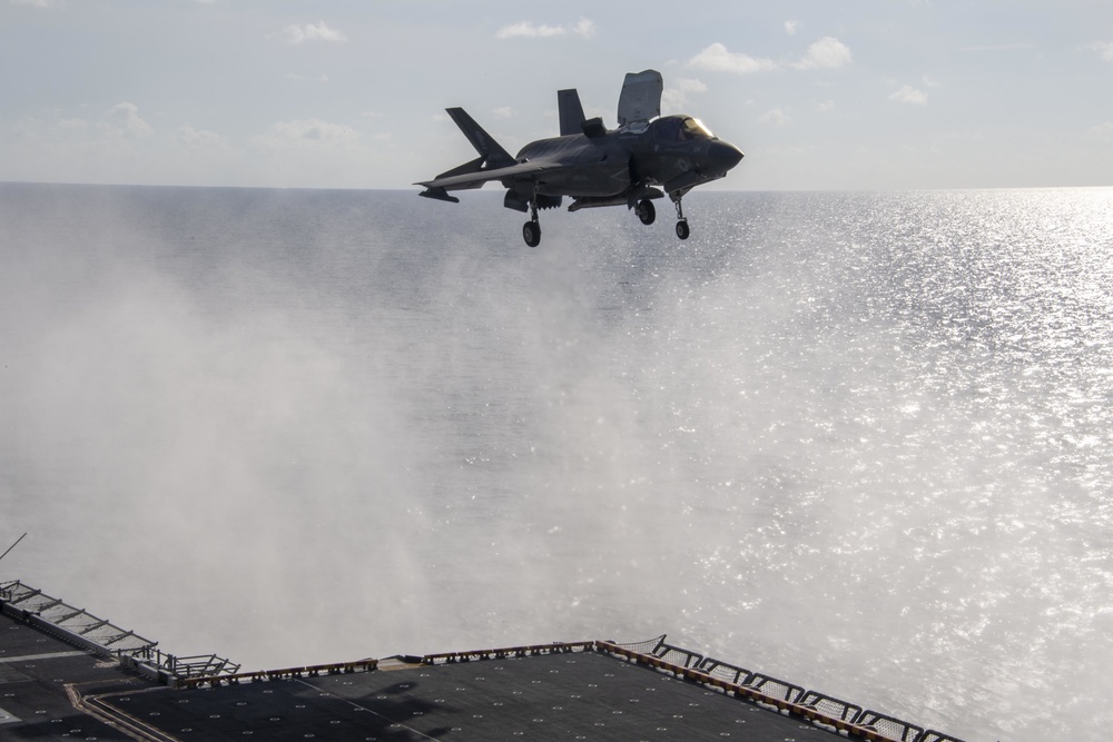 USS America (LHA 6) Conducts Flight Operations