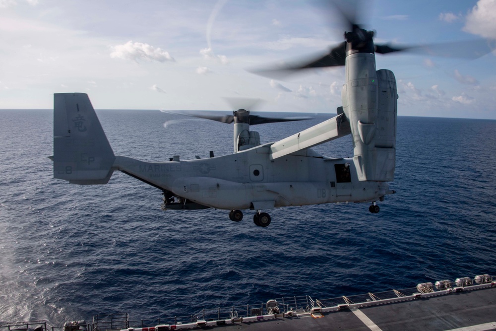 USS America (LHA 6) Conducts Flight Operations