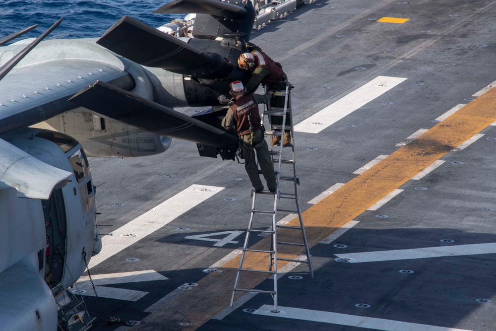 USS America (LHA 6) Conducts Flight Operations