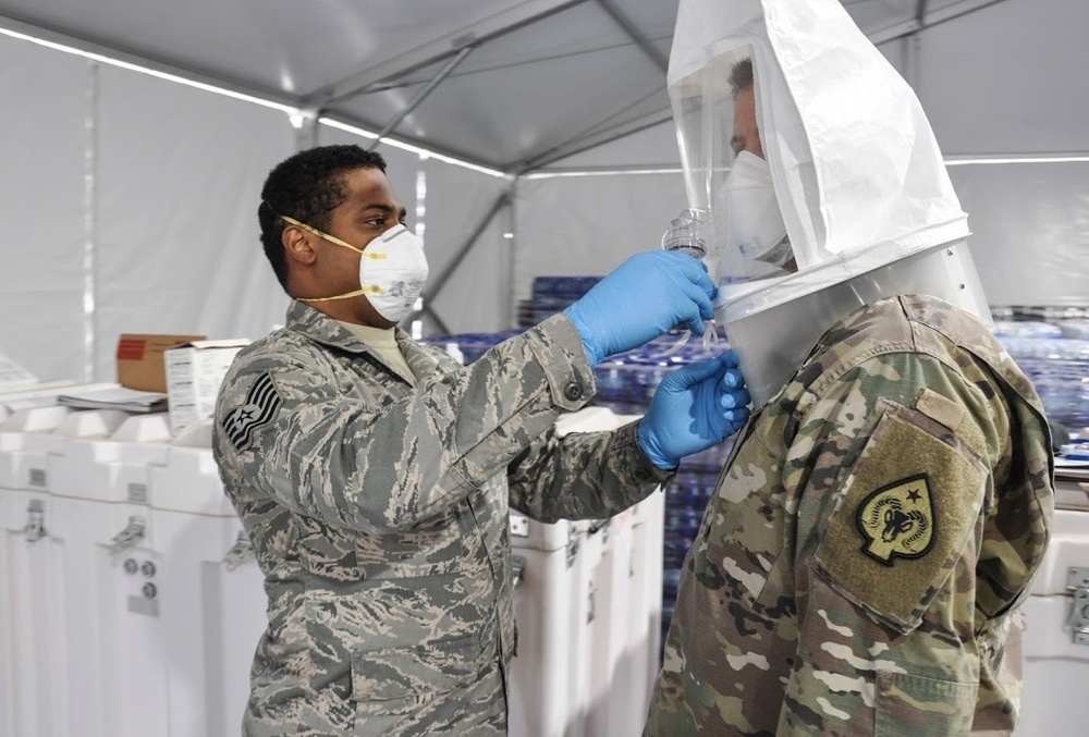 Nevada Guard Soldiers Working in Response to COVID-19