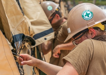 Seabees Begin Installation of EMF Medical Equipment