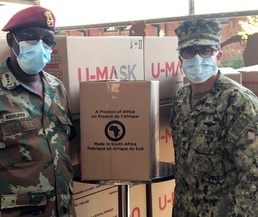 U.S Embassy provides South African Militry Health Service with PPE