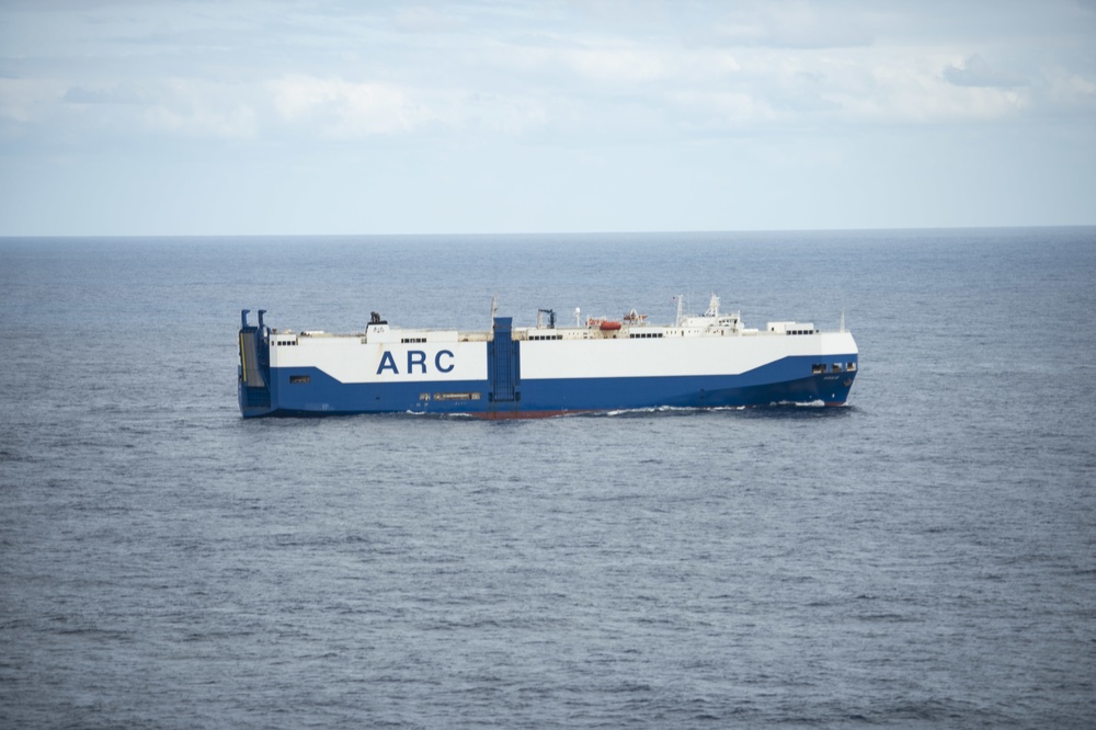 Vella Gulf Conducts Convoy Operations in the Atlantic Ocean