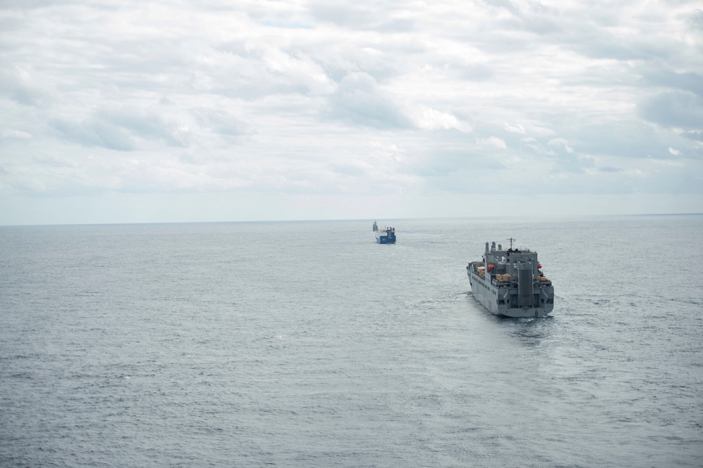 Vella Gulf Conducts Convoy Operations in the Atlantic Ocean