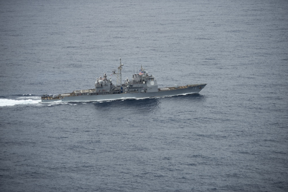 Vella Gulf Conducts Convoy Operations in the Atlantic Ocean