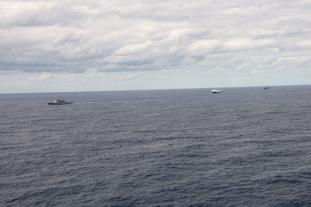 Vella Gulf Conducts Convoy Operations in the Atlantic Ocean