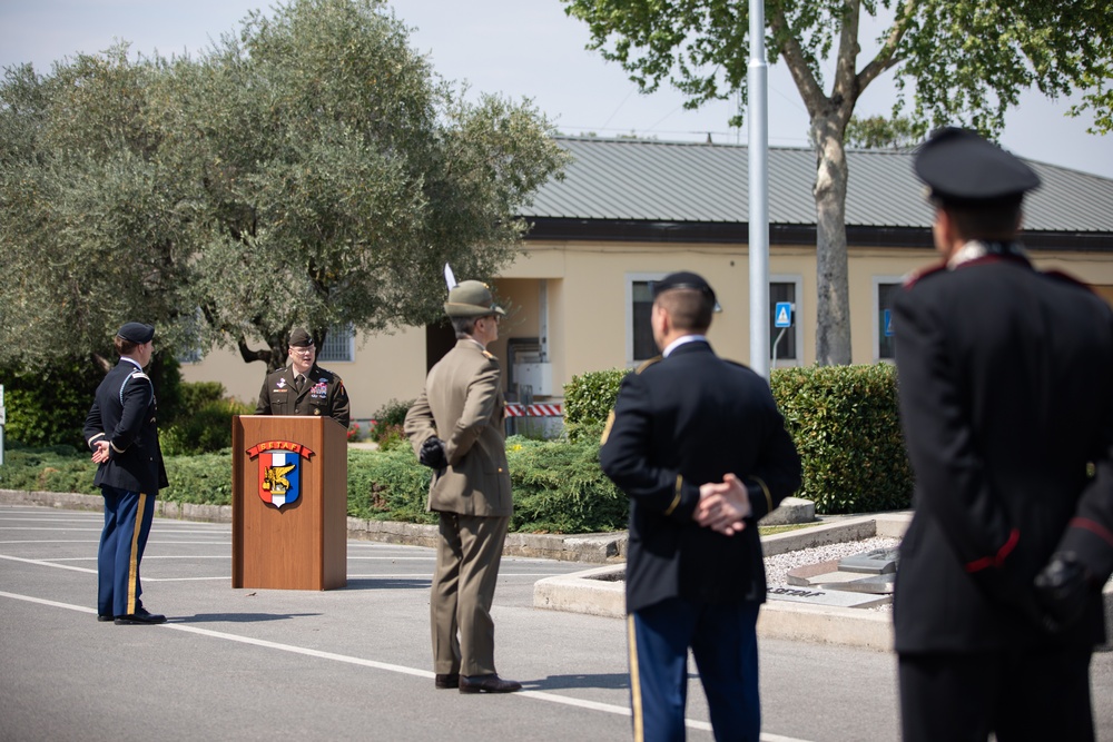 USAG Italy Commemorates Italy’s Liberation Day Memorial Observance