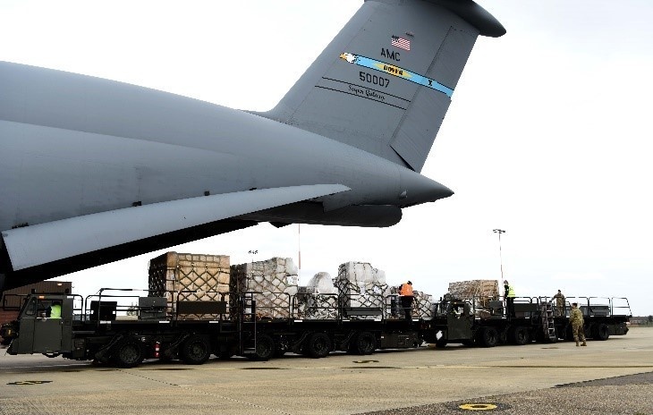 727th Air Mobility Squadron delivers during COVID-19 medical cargo mission