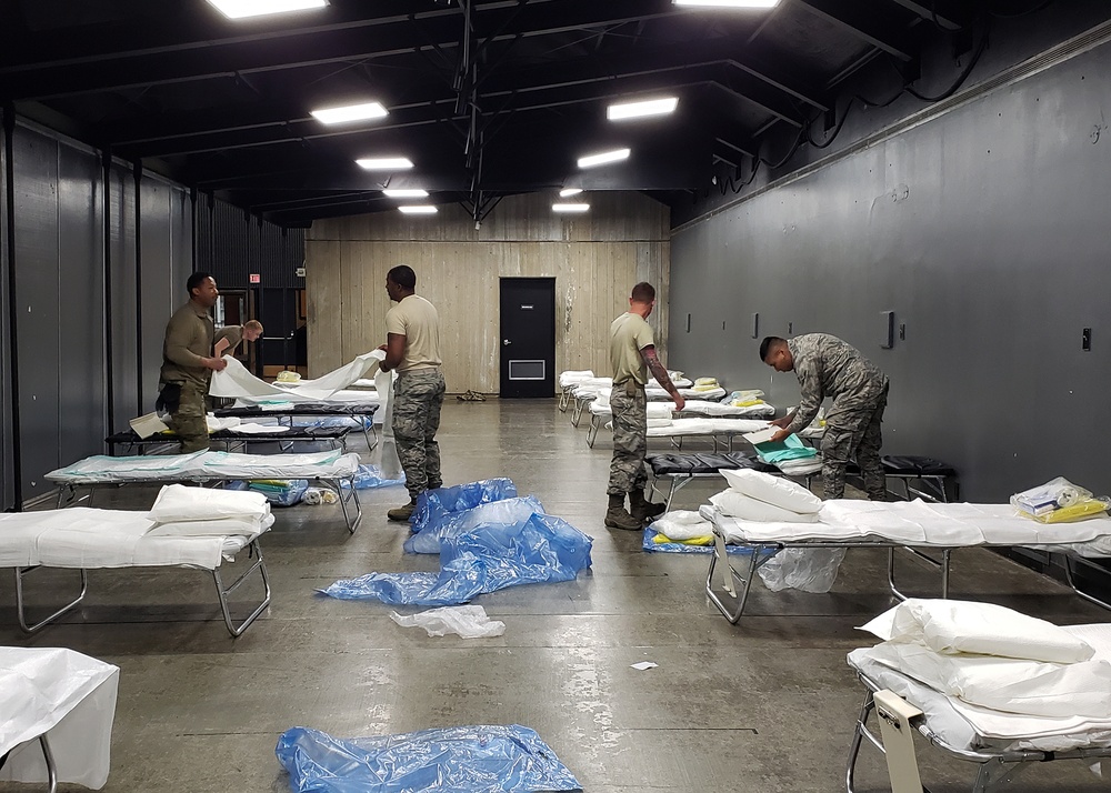 146th AW Airmen set up federal medical station in Redding