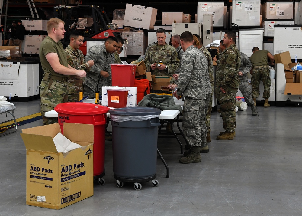 146th AW Airmen set up federal medical station in Redding