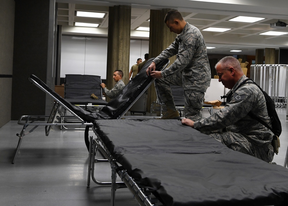 146th AW Airmen set up federal medical station in Redding