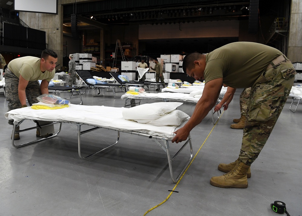 146th AW Airmen set up federal medical station in Redding