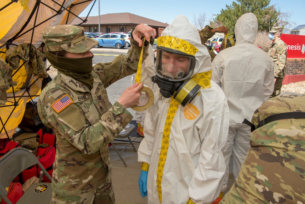 Colorado National Guard Members support the COVID-19 Response Efforts