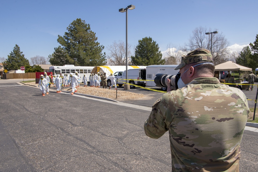 Colorado National Guard Members support the COVID-19 Response Efforts