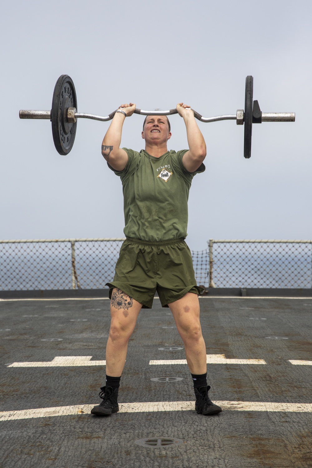 Pumped up: 31st MEU, CLB-31 participates in HITT workout