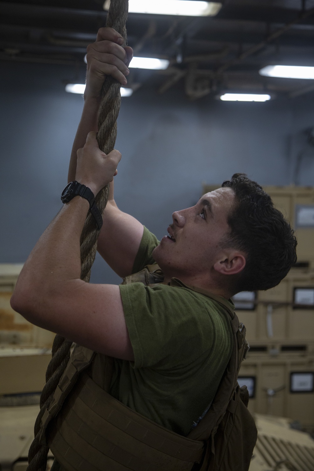 Fighting the fatigue: Marines with CLB-31, 31st MEU conduct machine gun operation drills