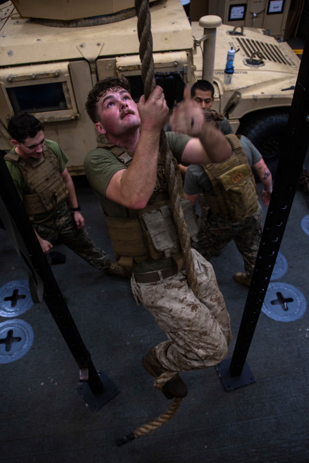 Fighting the fatigue: Marines with CLB-31, 31st MEU conduct machine gun operation drills