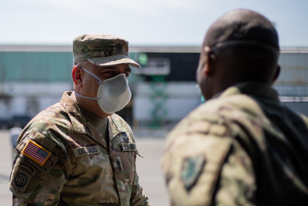 ARNORTH CSM Visits 54th Quartermaster Company