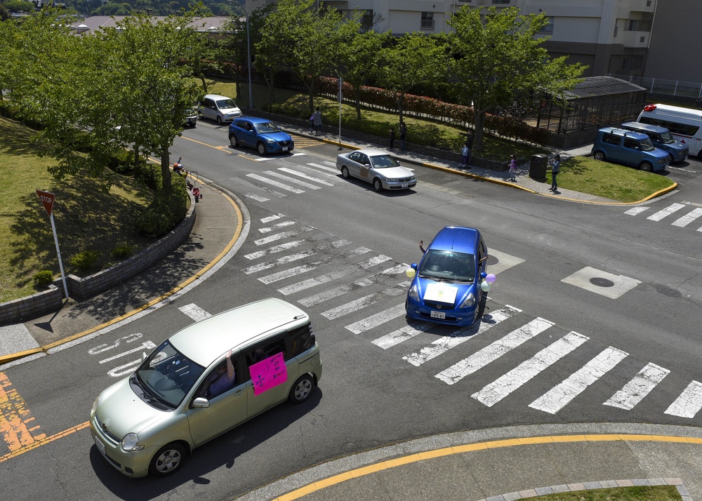 Yokosuka’s Ikego Elementary School Hosts Month of the Military Child Motorcade