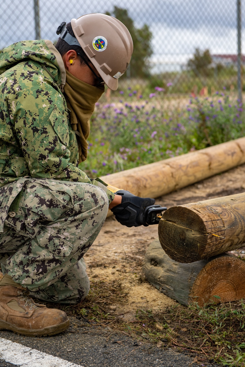 Seabees construct USMC obstacle course on Naval Station Rota