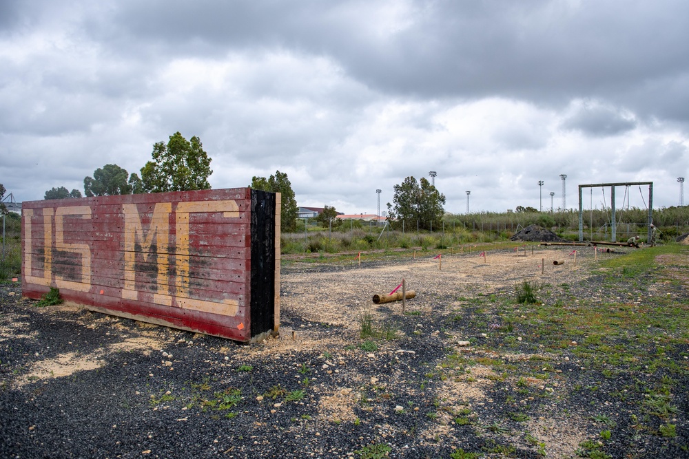 Seabees construct USMC obstacle course on Naval Station Rota