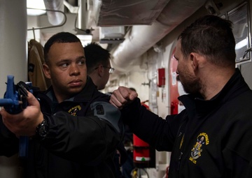 Rafael Peralta Sailors Conducts Sentry Training