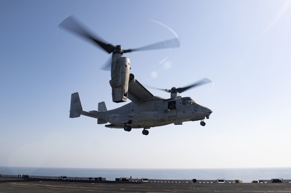 Flight operations aboard USS Bataan (LHD 5)