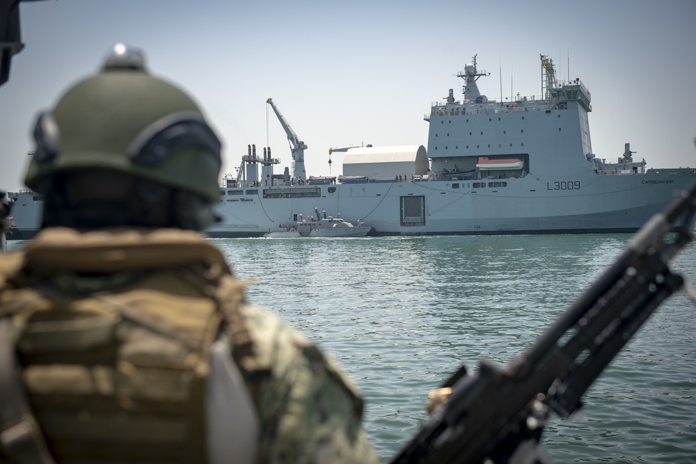 CTF 56 and RFA Cardigan Bay Complete Rafting Exercise