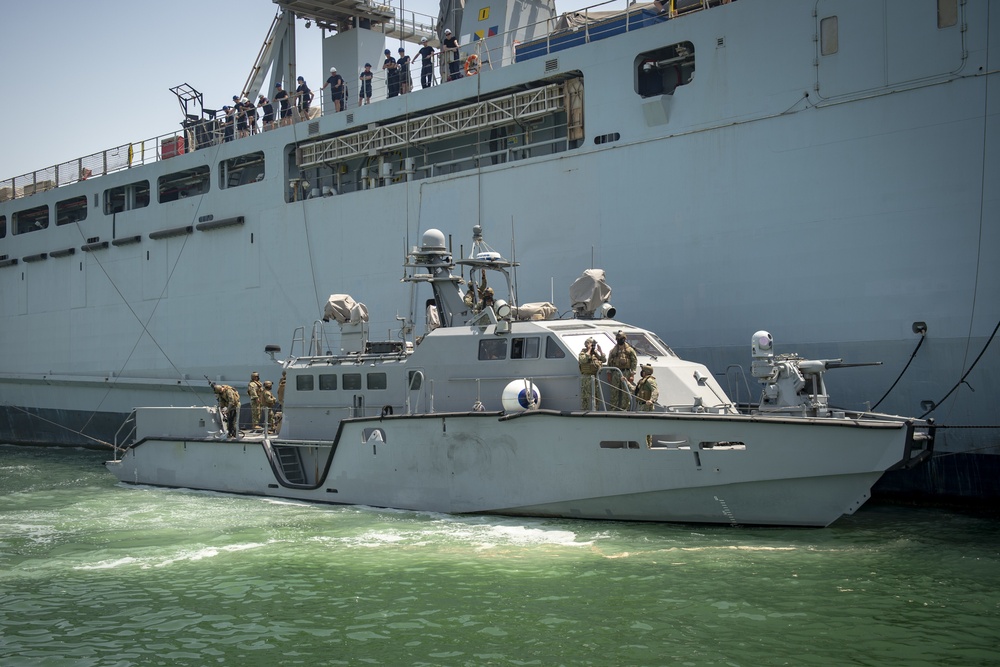 CTF 56 and RFA Cardigan Bay Complete Rafting Exercise