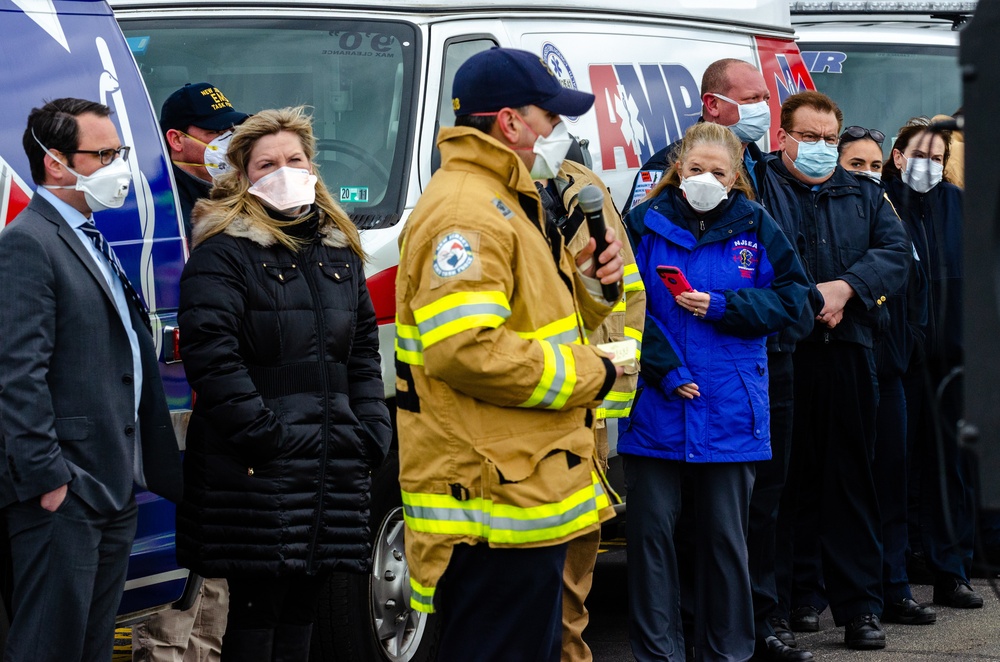 Ambulances Arrive In NJ To Support COVID-19 Response