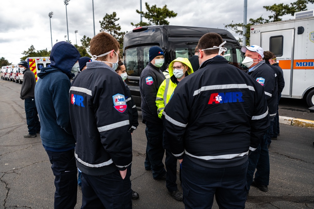 Ambulances Arrive In NJ To Support COVID-19 Response