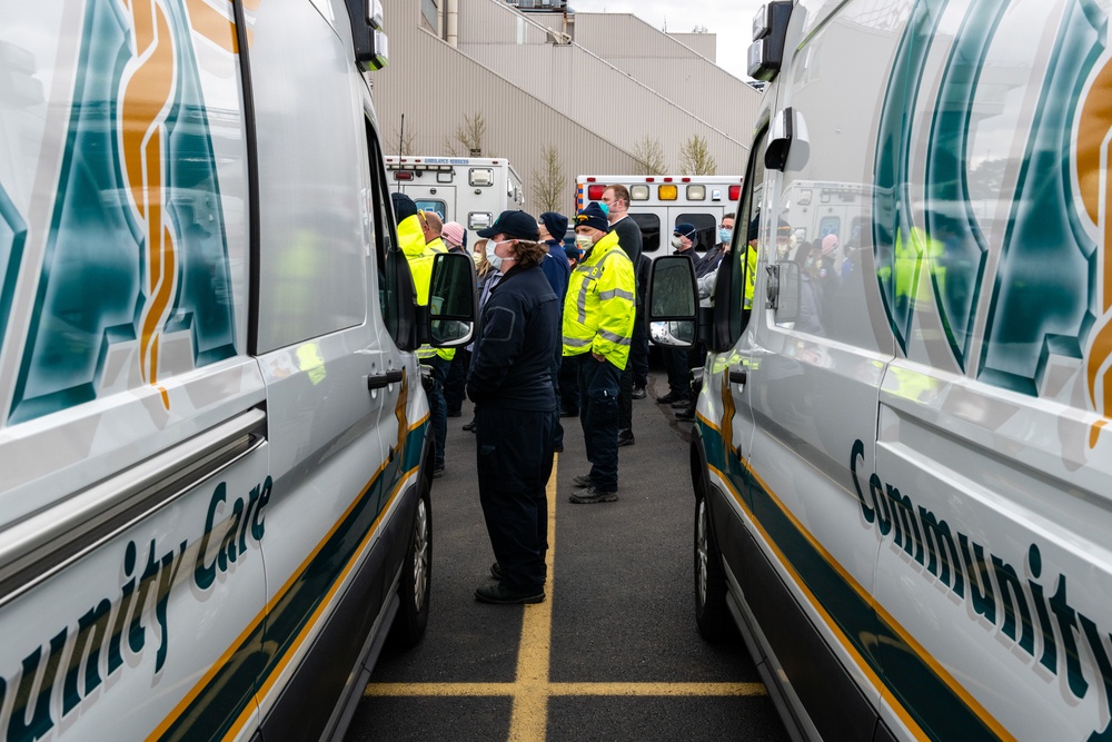 Ambulances Arrive In NJ To Support COVID-19 Response